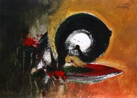 S. M. Naqvi, 10 x 14 Inch, Acrylic on Canvas, Abstract Painting, AC-SMN-105